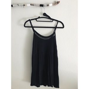 Black Flowy Tank